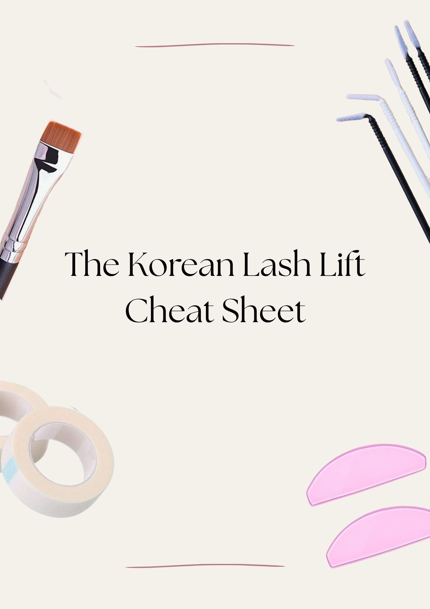 The Korean Lash Lift Cheat Sheet